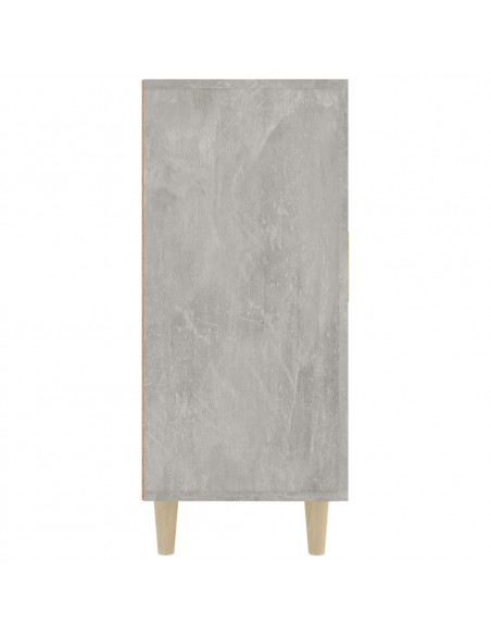 Credenza Grigio Cemento 90x34x80 cm in Legno Multistrato
