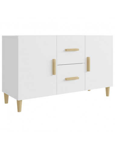 Credenza Bianca 100x36x60 cm in Legno Multistrato