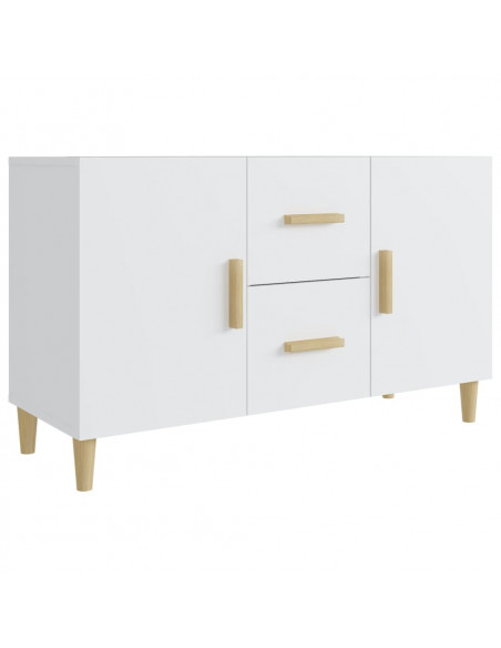 Credenza Bianca 100x36x60 cm in Legno Multistrato