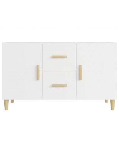 Credenza Bianca 100x36x60 cm in Legno Multistrato
