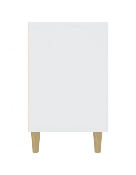 Credenza Bianca 100x36x60 cm in Legno Multistrato