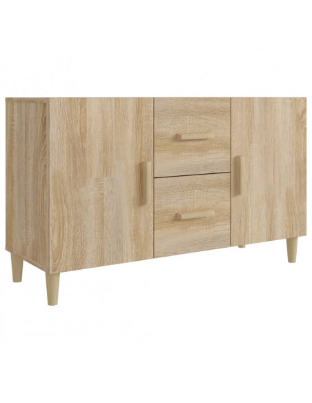 Credenza Rovere Sonoma 100x36x60 cm in Legno Multistrato