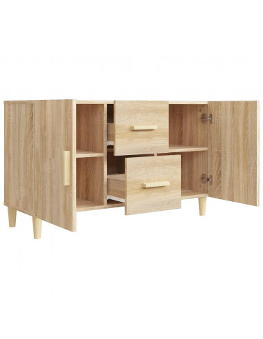 Credenza Rovere Sonoma 100x36x60 cm in Legno Multistrato