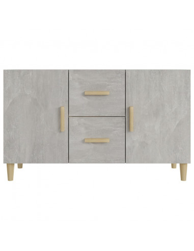 Credenza Grigio Cemento 100x36x60 cm in Legno Multistrato