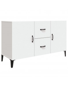 Credenza Bianca 100x36x60 cm in Legno Multistrato 2