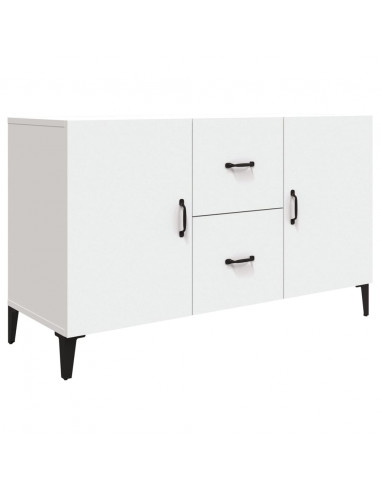 Credenza Bianca 100x36x60 cm in Legno Multistrato