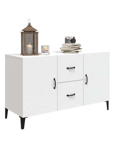 Credenza Bianca 100x36x60 cm in Legno Multistrato