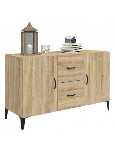 Credenza Rovere Sonoma 100x36x60 cm in Legno Multistrato