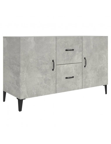 Credenza Grigio Cemento 100x36x60 cm in Legno Multistrato
