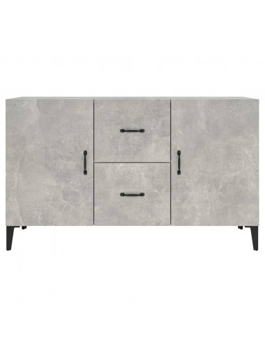 Credenza Grigio Cemento 100x36x60 cm in Legno Multistrato