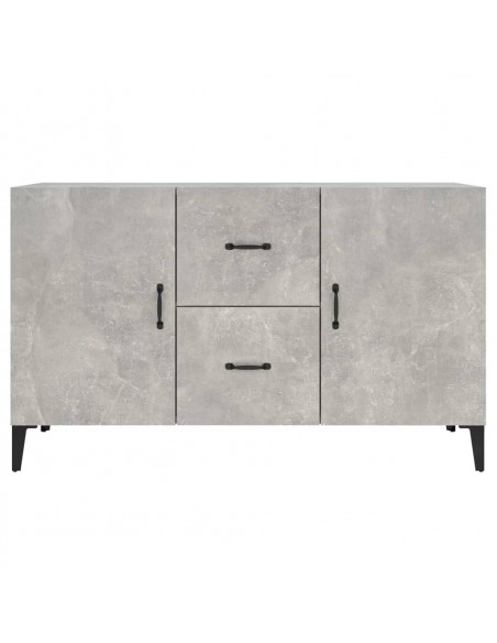 Credenza Grigio Cemento 100x36x60 cm in Legno Multistrato