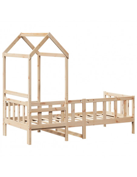 Dormeuse con Tetto 90x190 cm in Legno Massello di Pino