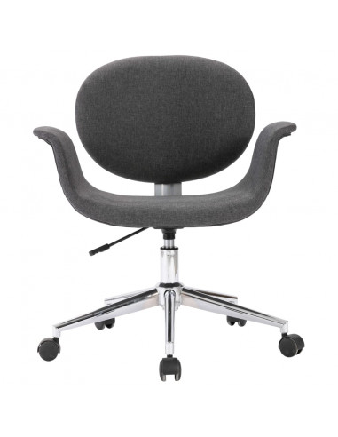 Sedia da Ufficio Girevole Grigia in Tessuto