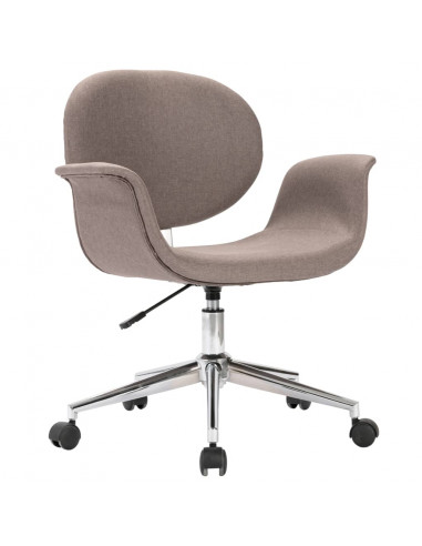 Sedia da Ufficio Girevole Grigio Talpa in Tessuto