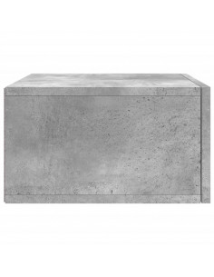 Comodino a Muro Grigio Cemento 35x35x20 cm 2
