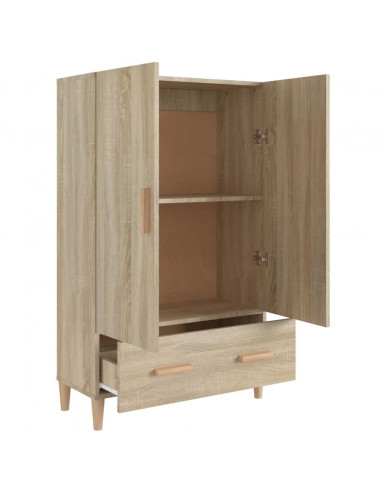 Credenza Rovere Sonoma 70x31x115 cm in Legno Multistrato