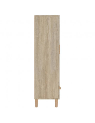 Credenza Rovere Sonoma 70x31x115 cm in Legno Multistrato