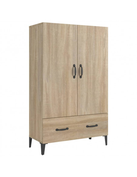 Credenza Rovere Sonoma 70x31x115 cm in Legno Multistrato