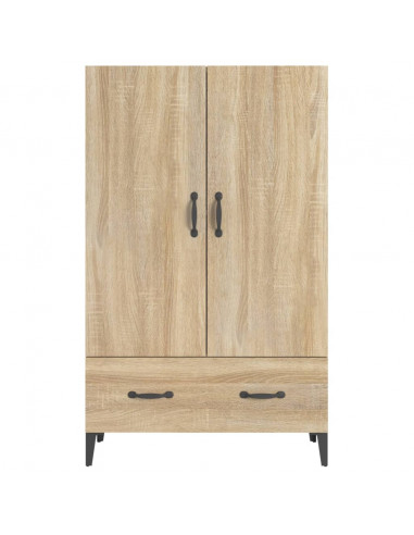 Credenza Rovere Sonoma 70x31x115 cm in Legno Multistrato