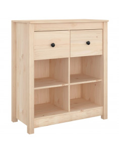 Credenza 70x35x80 cm in Legno Massello di Pino 2