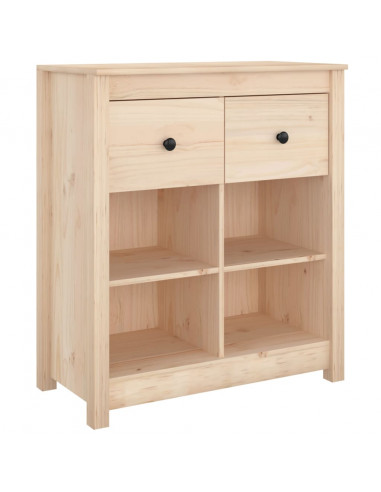 Credenza 70x35x80 cm in Legno Massello di Pino