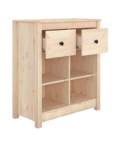 Credenza 70x35x80 cm in Legno Massello di Pino