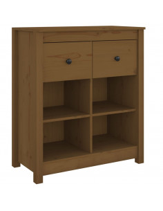 Credenza Miele 70x35x80 cm in Legno Massello di Pino 2