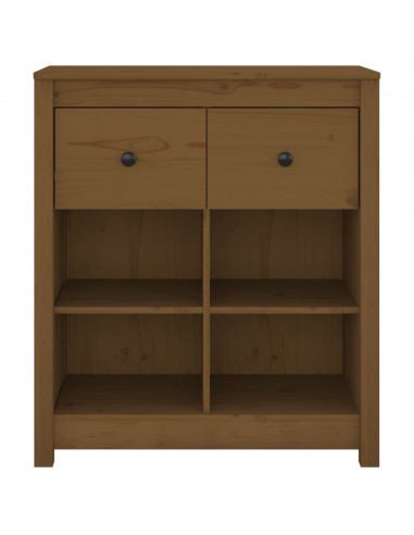 Credenza Miele 70x35x80 cm in Legno Massello di Pino