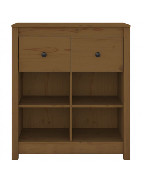 Credenza Miele 70x35x80 cm in Legno Massello di Pino