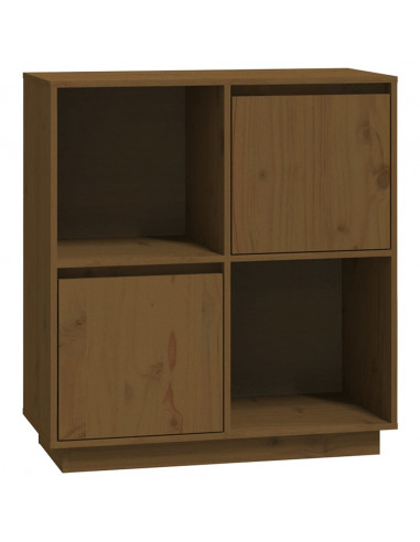 Credenza Miele 74x35x80 cm in Legno Massello di Pino