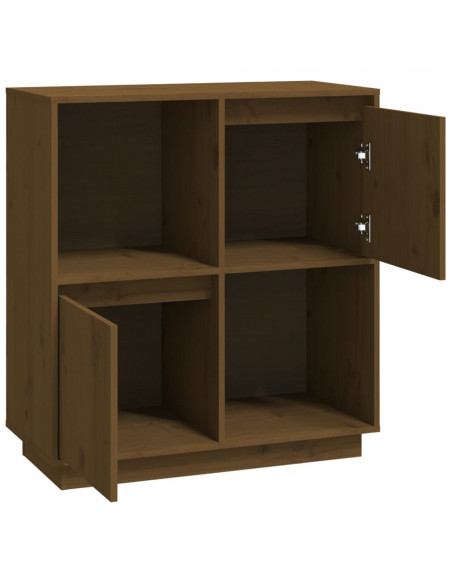 Credenza Miele 74x35x80 cm in Legno Massello di Pino