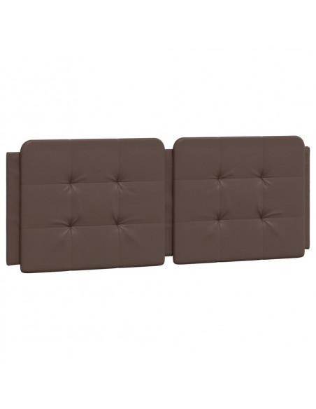 Giroletto con Testiera Marrone 140x190 cm in Similpelle