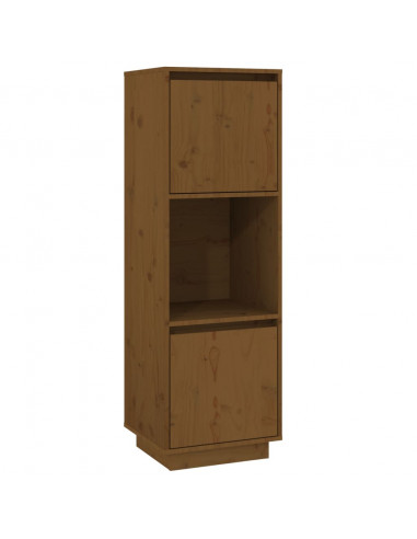 Credenza Miele 38x35x117 cm in Legno Massello di Pino