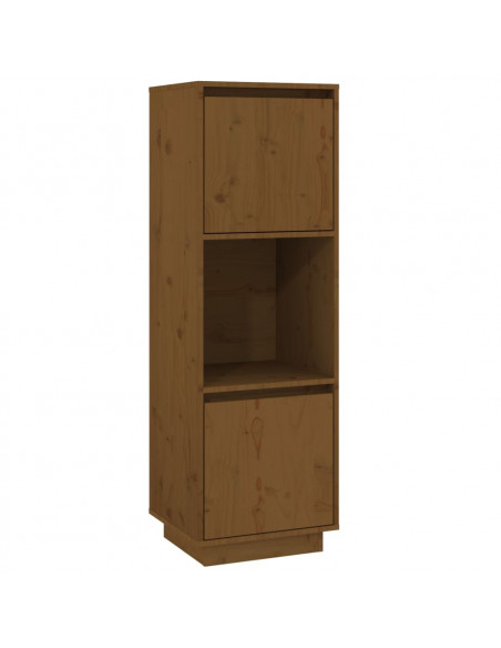 Credenza Miele 38x35x117 cm in Legno Massello di Pino