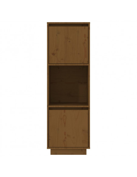 Credenza Miele 38x35x117 cm in Legno Massello di Pino