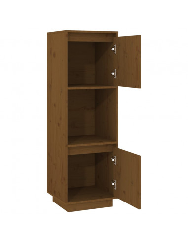 Credenza Miele 38x35x117 cm in Legno Massello di Pino