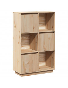 Credenza 74x35x117 cm in Legno Massello di Pino 2