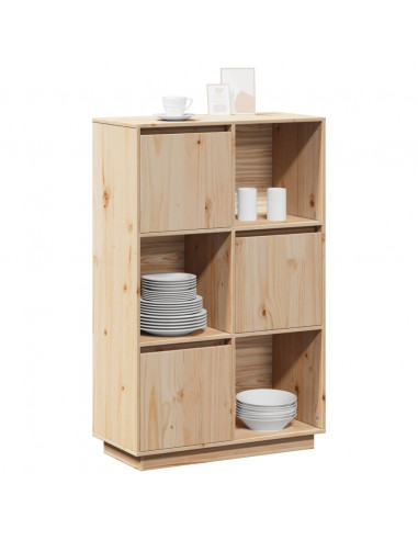 Credenza 74x35x117 cm in Legno Massello di Pino