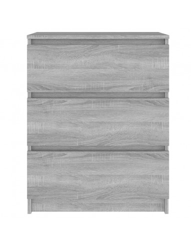 Credenza Grigio Sonoma 60x35x76 cm in Legno Multistrato