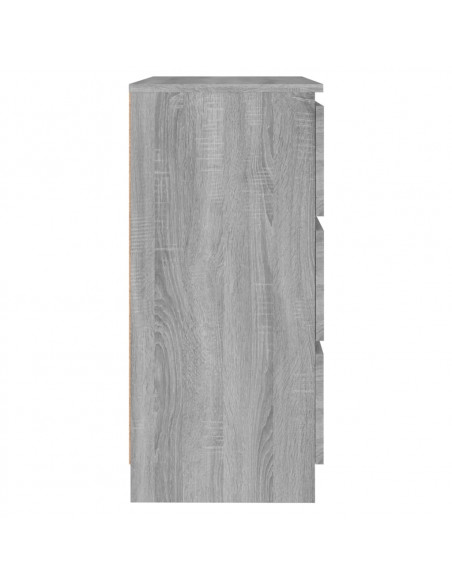 Credenza Grigio Sonoma 60x35x76 cm in Legno Multistrato