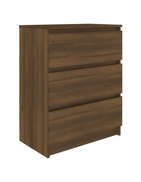 Credenza Rovere Marrone 60x35x76 cm in Legno Ingegnerizzato