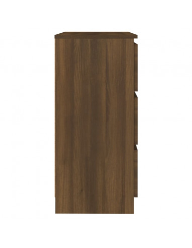 Credenza Rovere Marrone 60x35x76 cm in Legno Ingegnerizzato