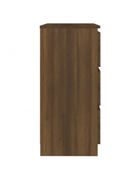 Credenza Rovere Marrone 60x35x76 cm in Legno Ingegnerizzato