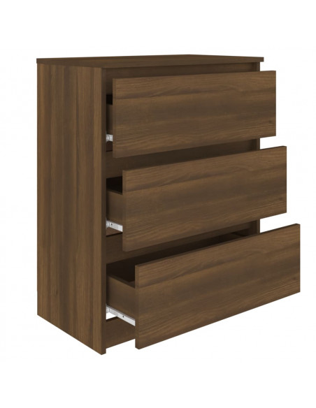 Credenza Rovere Marrone 60x35x76 cm in Legno Ingegnerizzato