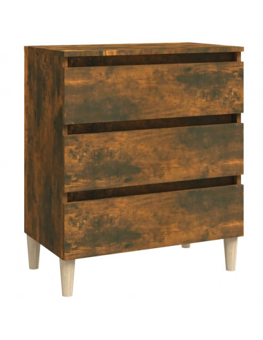 Credenza Rovere Fumo 60x35x69 cm in Legno Multistrato