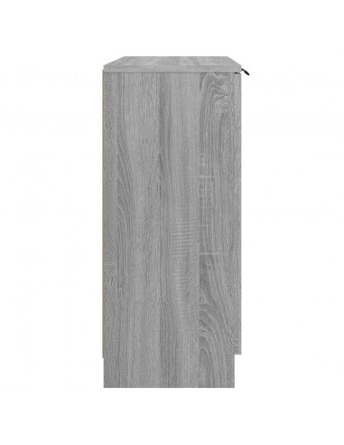 Credenza Grigio Sonoma 60x30x70 cm in Legno Multistrato