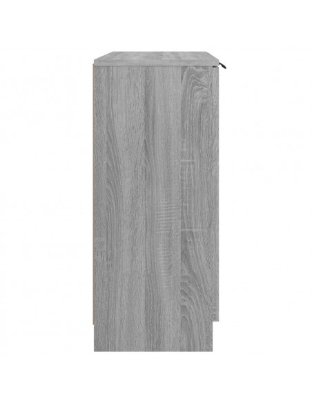 Credenza Grigio Sonoma 60x30x70 cm in Legno Multistrato