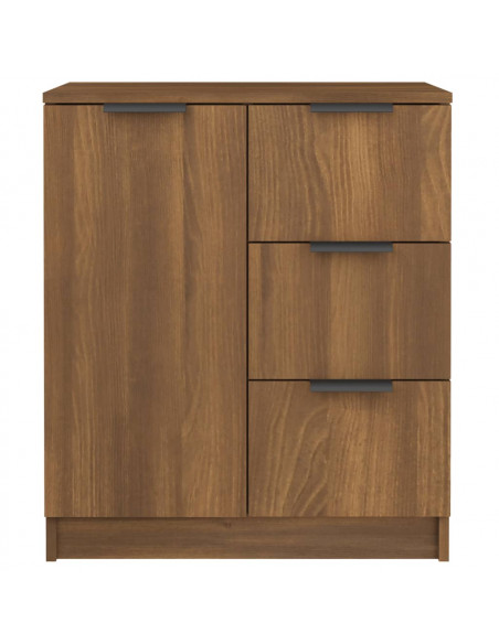 Credenza Rovere Marrone 60x30x70 cm in Legno Multistrato