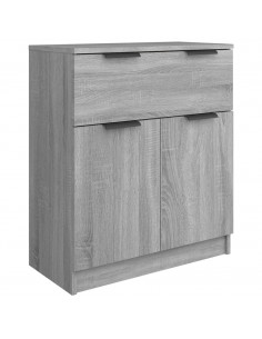 Credenza Grigio Sonoma 60x30x70 cm in Legno Multistrato 2