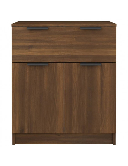 Credenza Rovere Marrone 60x30x70 cm in Legno Multistrato